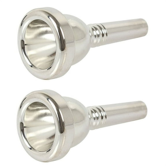 2X 12C Small Trombone Silver Mouthpiece New