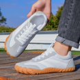 thumbnail image 5 of VeFlora Unisex Barefoot Minimalist Shoes, Wide Toe Box Zero Drop Sneakers, Breathable Non- Lightweight Casual Shoes for Trail Running Walking Hiking(White/43), 5 of 9