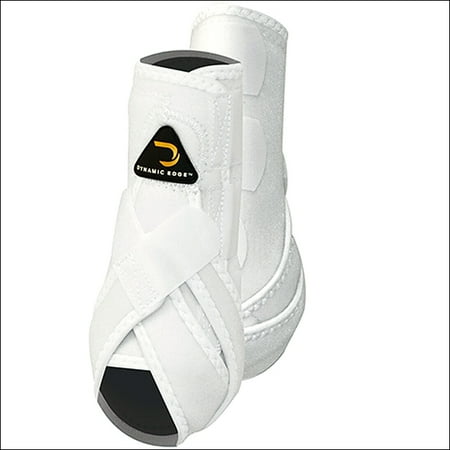 Horse Leg Boots - LARGE CACTUS DYNAMIC EDGE HORSE HIND REAR LEG PROTECTION SPORT BOOTS PAIR WHITE