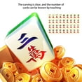 thumbnail image 5 of Mini Travel Mahjong Set, Portable Leather Box Mahjong Game, 2cm Carved Tiles With Dice, Classic Chinese Strategy Game, Compact For Outdoor Entertainment, Family Party Fun, 5 of 7