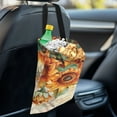 thumbnail image 4 of Yuyamidu Hummingbird Car Trash Bag Sunflower Car Storage Bag Universal Waste Basket Bin Accessories for Auto Truck SUV Foldable Car Gabage Bag with Adjustable Button, 4 of 7