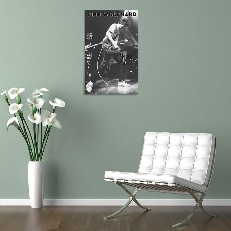 Finn Wolfhard Black White Poster Prints Canvas Wall Art for Trendy