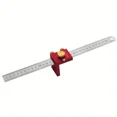 thumbnail image 6 of Steel Ruler Scribing Positioning Block - Aluminum Angle Scriber Line Marking Gauge,DIY Carpentry Scriber Measuring Locator (Block and Ruler), 6 of 7