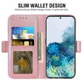 thumbnail image 6 of Compatible with Samsung Galaxy S20 5G 6.2 inch Wallet Phone Case and Tempered Glass Screen Protector Flip Credit Card Holder Stand Mandala Flower Cell Cover for S 20 20S UW S2O G5 Women Men Pink, 6 of 9