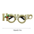 thumbnail image 3 of Uutvmp Christmas Glasses Frame Glitter Eyewear Decoration Xmas Costume Creative Eyeglasses for Christmas Parties Holiday Favors, 3 of 5