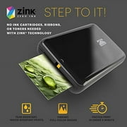 طابعة صور Kodak Step اللاسلكية المحمولة (الأسود) المتوافقة مع أجهزة iOS و Android و NFC و Bluetooth