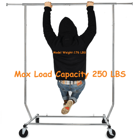 250 Lb Heavy Duty Clothing Garment Racks Commercial Grade