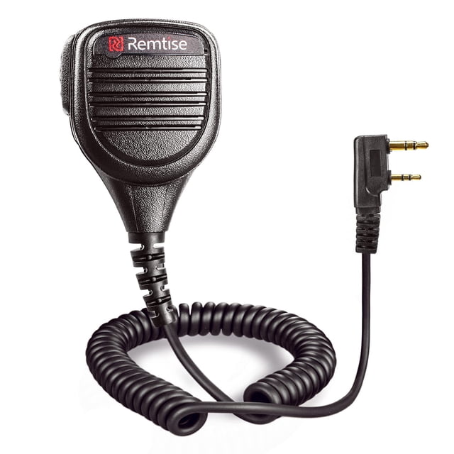 Micrófono con altavoz Remtise para Walkie Talkie Baofeng, color negro