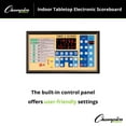 thumbnail image 2 of Champion Sports Electronic Scoreboard, Multi-Sport Tabletop Indoor, 24" L x 16" H x 10" D, Black, (Model: T90), 2 of 6