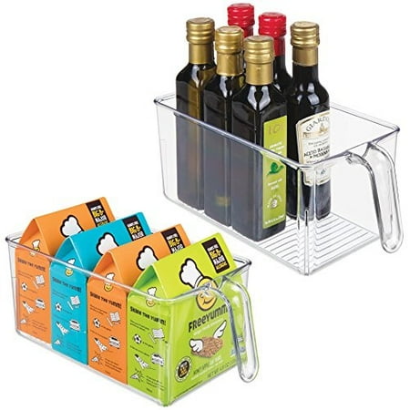 Mdesign Plastic Kitchen Pantry Cabinet Refrigerator Storage