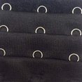 thumbnail image 5 of 3Pcs 2.2"x 2.0" Women Soft Bra Strap Extender, 3 Rows 3 Hook Bra Extender, Black, 5 of 5