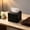 Black-BK, variant on MMJ Tissue Box Holder Desktop Square Refillable Plastic Dispenser for Home Office Car Tabletop Organizer 4.53x4.53in
