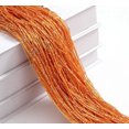 thumbnail image 1 of Namzi 2 cortinas de lentejuelas para puerta, cortinas de hilo para puerta, 39x79 pulgadas, dormitorio, separador de sala de estar, decorativo con cuentas, naranja, 1 of 4