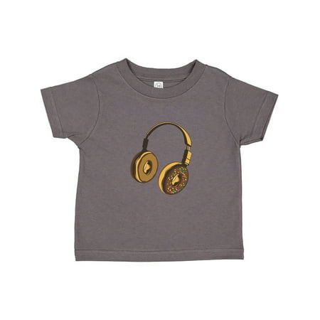 

Inktastic Headphone Donut Gift Toddler Toddler Girl T-Shirt