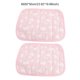thumbnail image 3 of Methold Alfombrilla de refrigeración para mascotas de 2 piezas, almohadillas refrescantes antideslizantes con estampado elástico, cojines lavables Suministros para perros Rosado Methold PT004014-02, 3 of 6