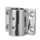 thumbnail image 1 of Boat Hand Rail Fitting 316 Stainless Steel Marine Yacht Handrail Rectangle Stanchion Base 7/8in Hole, 1 of 4