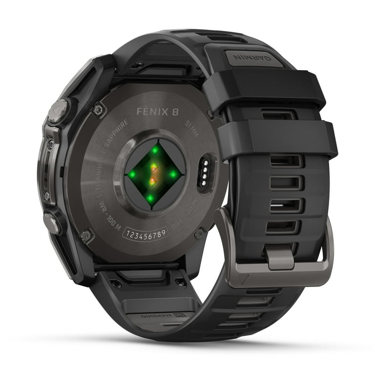 Garmin fenix® 8 – 51 mm, AMOLED, Sapphire, Premium Multisport GPS Smartwatch, Long-Lasting Battery Life, Dive-Rated, Built-in LED Flashlight, Carbon Garmin fenix® 8 – 51 mm, AMOLED, Sapphire, Premium Multisport GPS Smartwatch, Long-Lasting Battery Life, Dive-Rated, Built-in LED Flashlight, Carbon