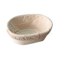 thumbnail image 2 of Cesta De Prueba Banneton ovalado de ratán, herramientas para hornear, fermentación de masa, cesta de prueba de pan (A) Likrtyny  Libre de BPA, 2 of 9