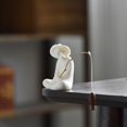 thumbnail image 4 of Estatua de té Zulema Cerámica Bnca Estatuilla de mesa, 4 of 8