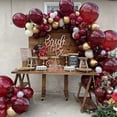 thumbnail image 2 of Conjunto de 10 globos de Borgoña KIRIKOU grande, redondo, helio, Globo de látex grueso, de 18 pulgadas, para la decoración de la fiesta de graduación de la ducha del bebé de la boda de cumpleaños, 2 of 4