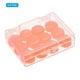 thumbnail image 3 of Tapones para los oídos de silicona Uxcell Tapones para dormir con cancelación de ruido con estuche Naranja 12 Pcs, 3 of 7