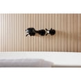 thumbnail image 4 of Kingston Brass KS5020ZX Millennium Two-Handle Wall Mount Roman Tub Faucet, Matte Black, 4 of 7