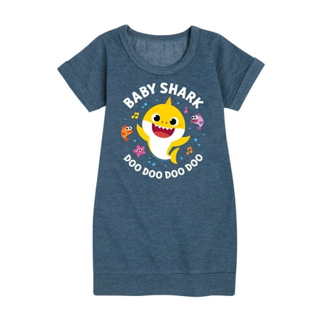 

Baby Shark Doo Doo Doo Doo - Toddler And Youth Girls Fleece Dress