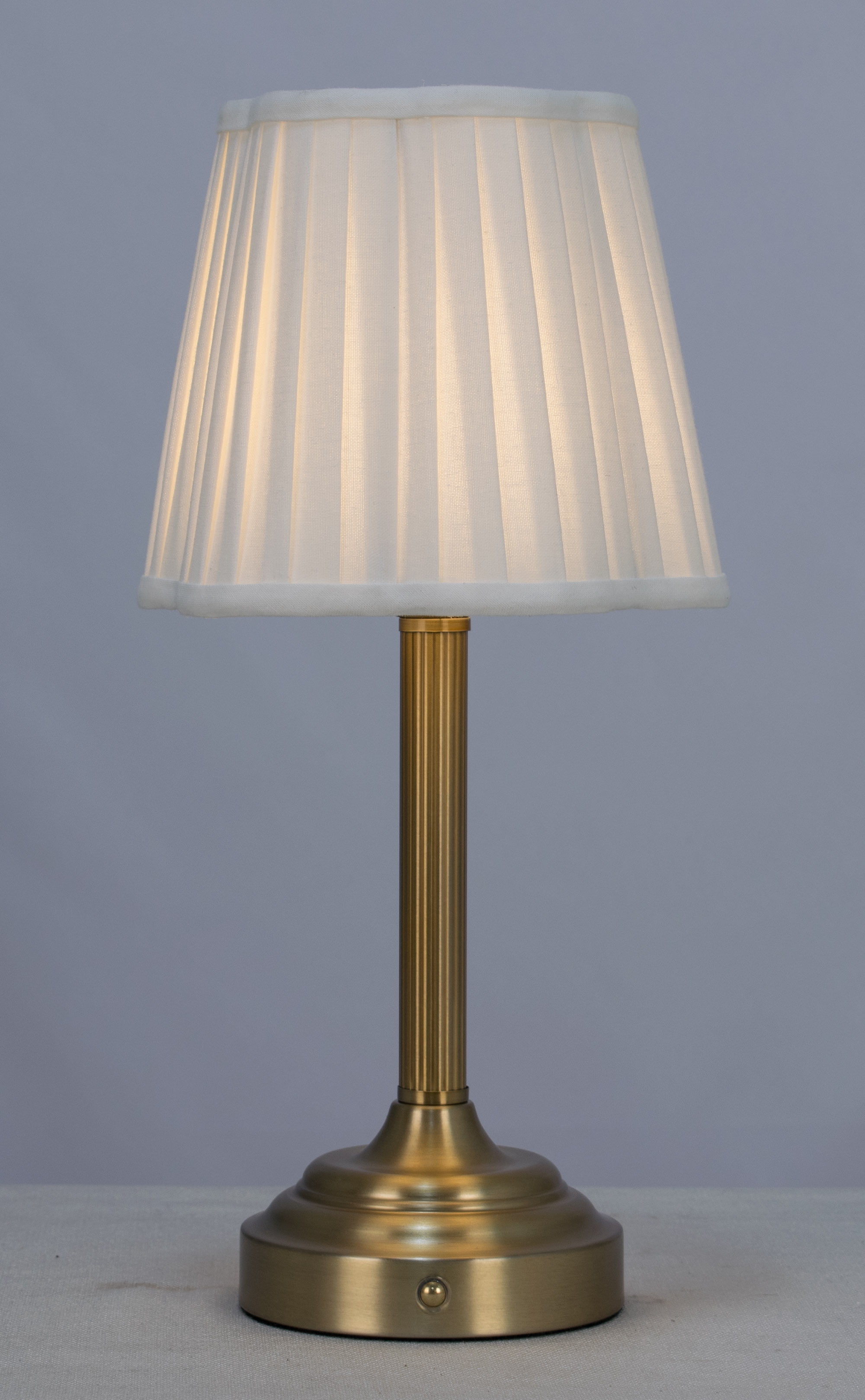 Better Homes & Gardens 13" White Shade Rechargeable Portable Lamp