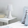 thumbnail image 3 of White Nightstand Lamps - Modern Table Lamp Set of 2 with Acrylic Body, 11" High, 3 of 5