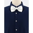 thumbnail image 2 of INSPIRE CHIC Accesorios de Pajarita para Hombre Correa Ajustable Tuxedo Sólido Preatado Blanco, 2 of 5