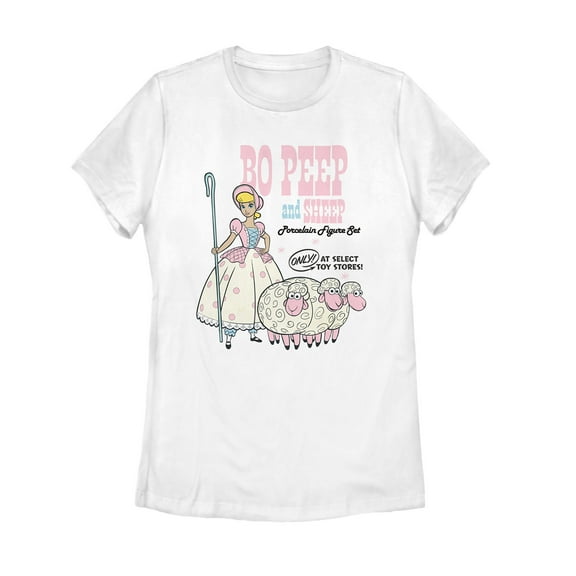 Women's Toy Story Select Stores Bo Peep  Graphic Tee White Large