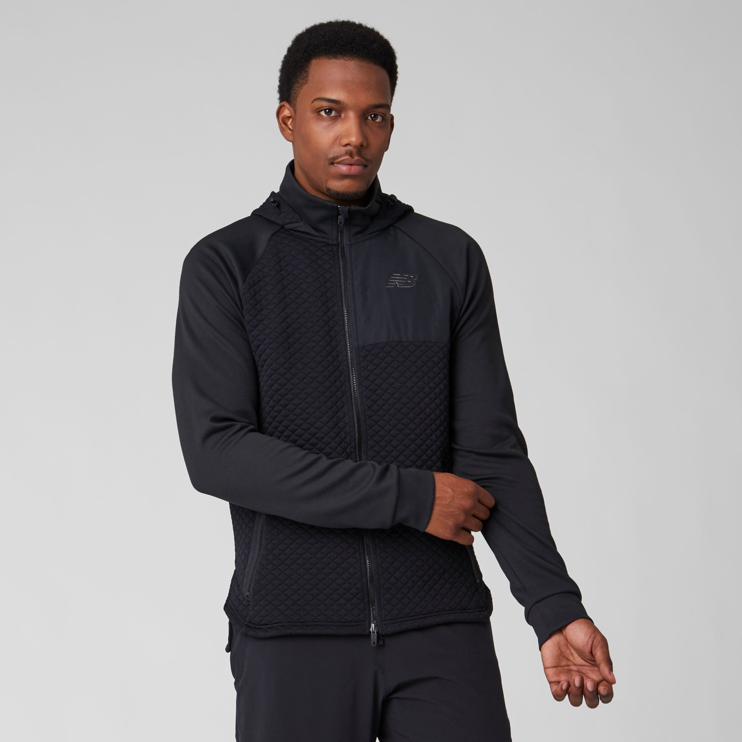 Full Zip Hooded Jacket Black 
