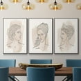 thumbnail image 2 of Greek Busts IV - Framed Premium Gallery Wrapped Canvas L Frame 3 Piece Set - Ready to Hang, 2 of 9