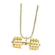 thumbnail image 4 of Colgante Con Mancuernas Para Hombre, Decoración Deportiva, Collar Creativo Para Fiestas Navideñas, Dorado Oro, 4 of 10