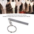 thumbnail image 3 of Llavero, Llavero De Pluma Simple De Metal, Portátil De Acero Inoxidable Para Viajes, 3 of 7