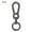 Black, variant on Silver/Gold/Black Plated Gate Zinc Alloy Hooks Outdoor Tools Snap Clasp Clip Bag Belt Buckle Carabiner Purses Handbags Spring Gourd Buckles GOLD