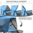thumbnail image 4 of MoNiBloom 4 Wheel Foldable Lightweight Pet Trolley for Cats & Dogs, Sky Blue with White Polka Dots, 4 of 13