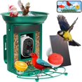 thumbnail image 1 of Cámara alimentadora para pájaros 2K con alimentación, bebida y baño 3 en 1, 1 of 9