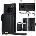 thumbnail image 5 of Funda tipo cartera para Samsung S9 con tarjetero y correa para el hombro para mujer, 5 of 5