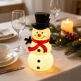 thumbnail image 6 of Neoargh Snowman Christmas LED Light, Christmas Resin Snowman Decorations for Indoor Holiday Tabletop Decorations Gifts, 6 of 6