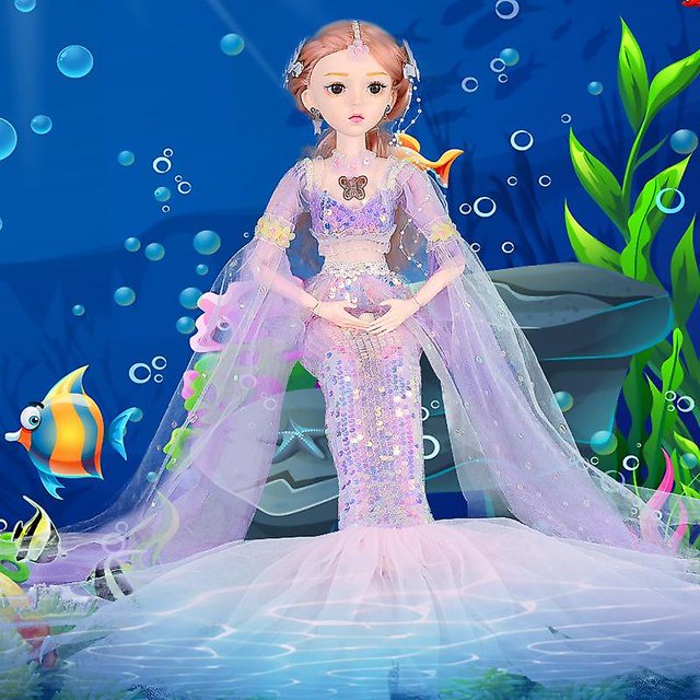 Sirena Barbie Doll 60cm Princesa Music Smart Girl Regalo