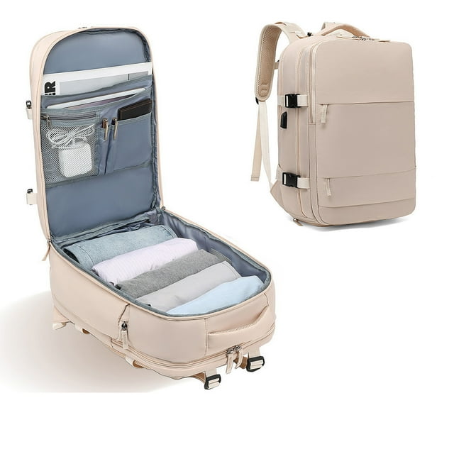 Wzzjkit Sac à Bandoulière, Grand Sac à Dos de Voyage Imperméable Randonnée Sac à Dos USB Rangement Grande Capacité Multifonctionnel Sac de Voyage Humide et Sec, Sac à Dos