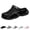 Black, variant on Unisex Comfort Cloud Slides, Lightweight Cushioned Slip On EVA Mules with Arch Support, Casual Sandals for Men and Women