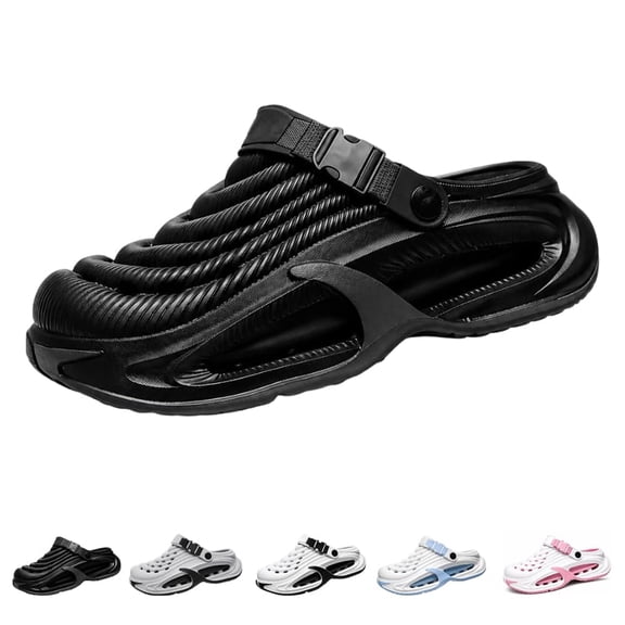 Unisex Comfort Cloud Slides, Lightweight Cushioned Slip On EVA Mules with Arch Support, Casual Sandals for Men and Women