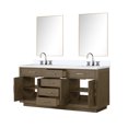 thumbnail image 3 of Abbey 72 in W x 22 in D Black Oak Double Bath Vanity, Cultured Marble Top, and 34 in Mirrors, 3 of 7