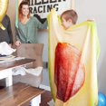 thumbnail image 2 of Avocado Plush Blanket Soft Flannel Cartoon Fruit Couch Throw, 2 of 4