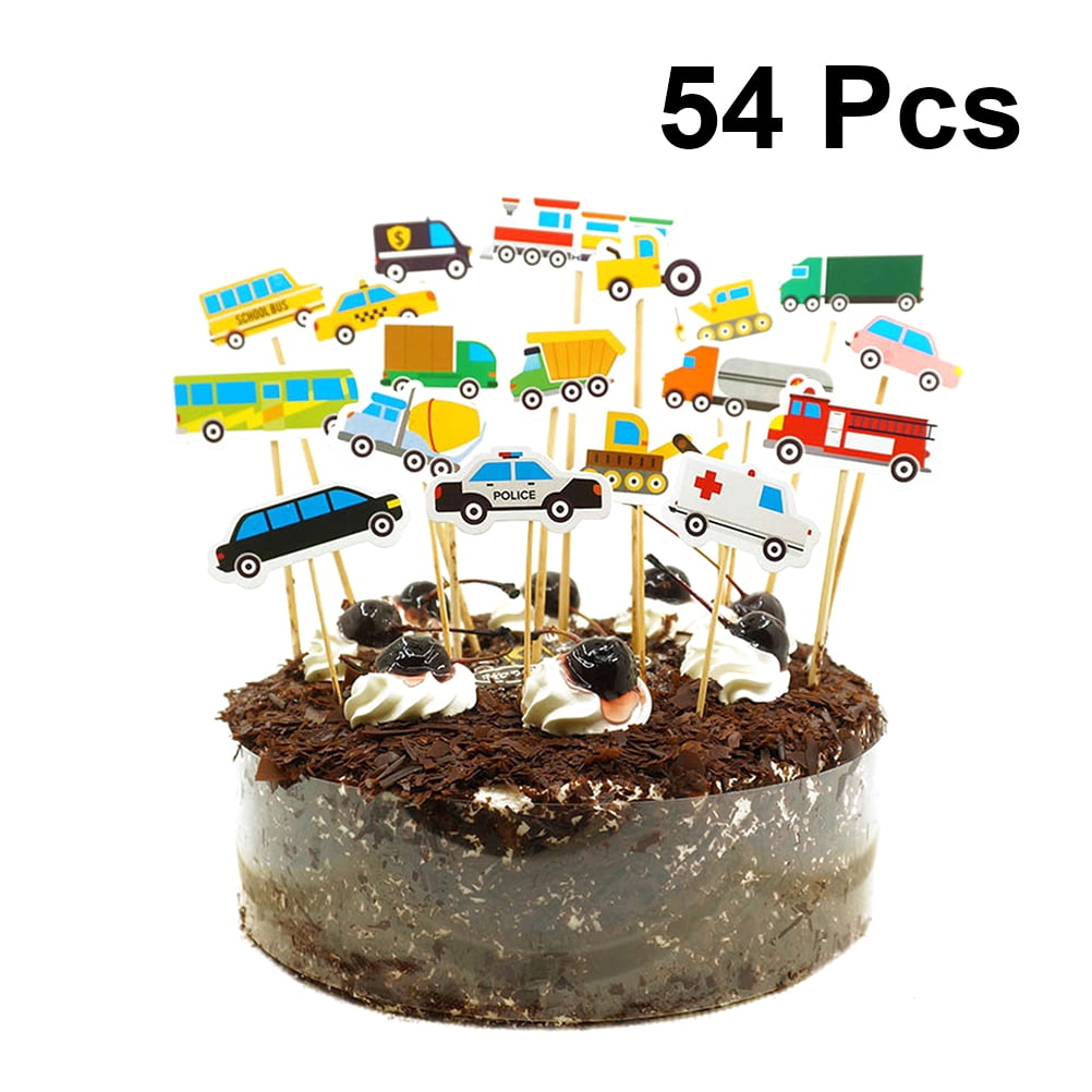 9pcs Birthday Cake Topper Cupcake Cartoon Cloud Dinosaur Cake Decorating Kids