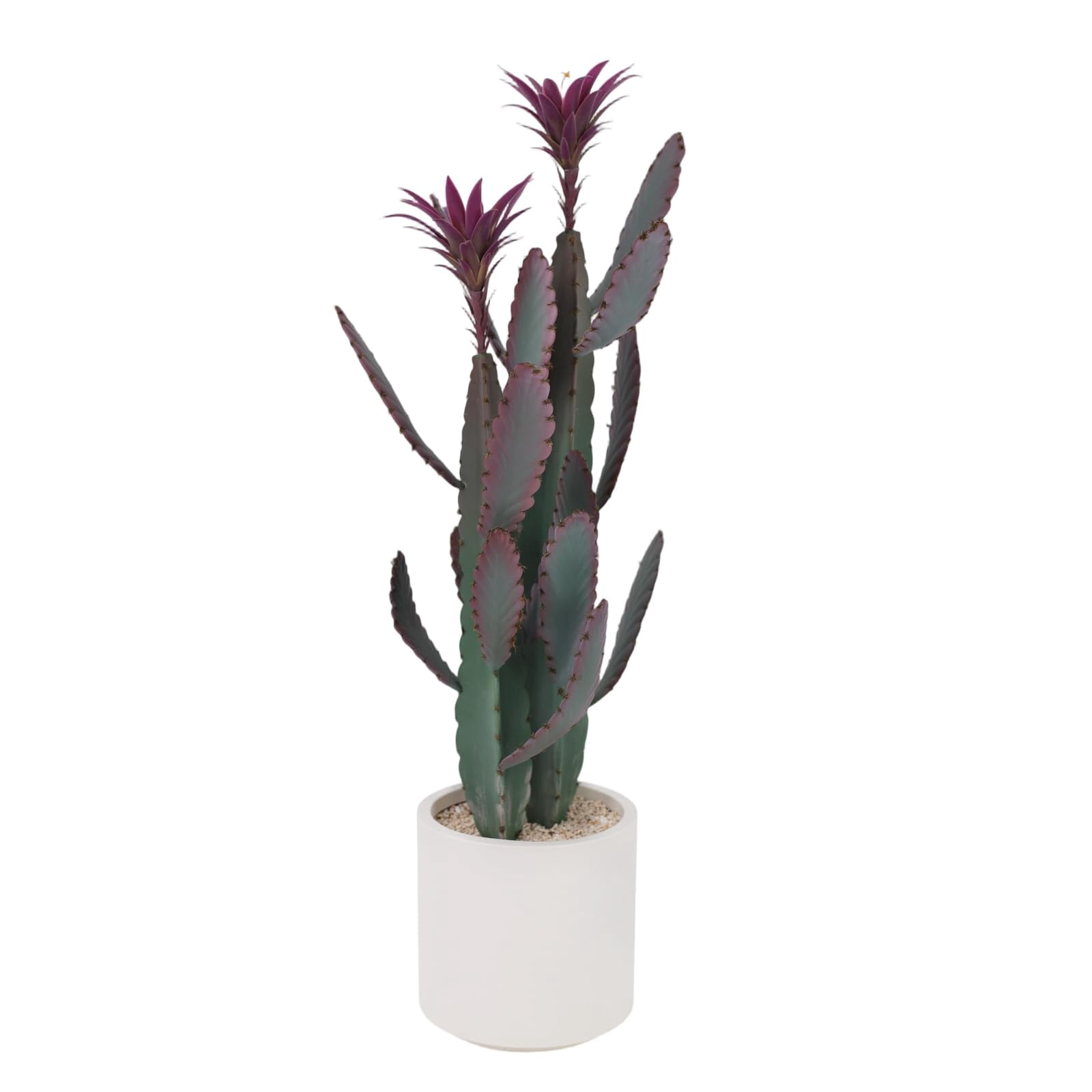 Accreate Artificial Cactus Plant, Faux Desert Cacti Potted Plant with Planter, Realistic Texture Tall Fake Plant for Home Office Living Room Bedroom Foyer Porch Decor