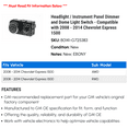 thumbnail image 2 of Headlight / Instrument Panel Dimmer and Dome Light Switch - Compatible with 2008 - 2014 Chevy Express 1500 2009 2010 2011 2012 2013, 2 of 2