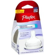 Playtex Full-Sized Nipples Fast Flow 3-6 Months - 2 Count (Pack of 2)